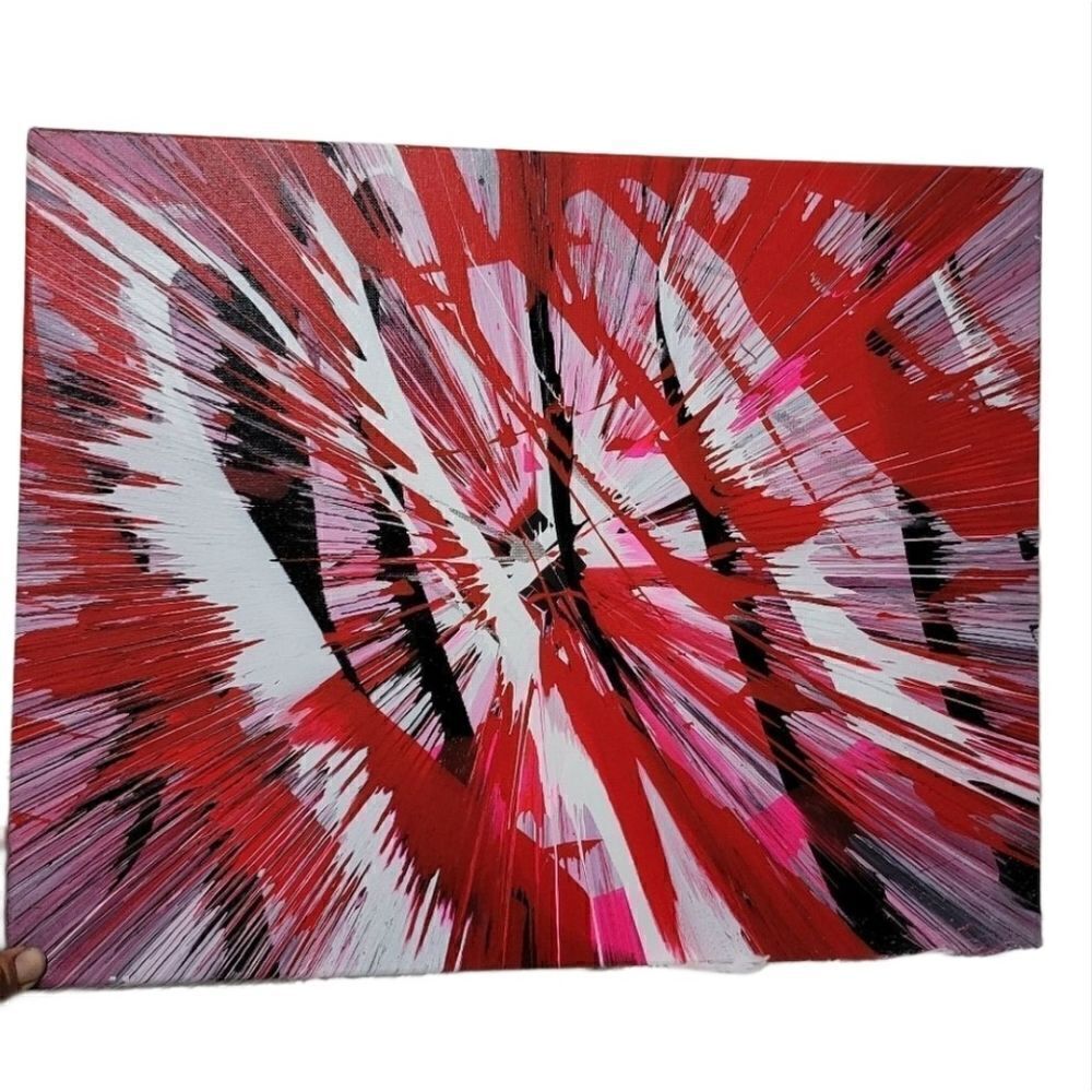 16"x20" custom spin art